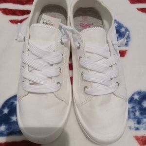 White canvas shoes